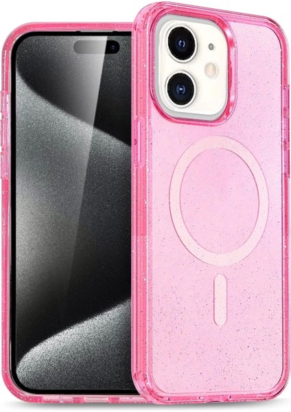 Apple iPhone 12 Star Magsafe Kapak - Pembe