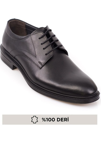 Erkek Klasik Ayakkabı Hakiki Deri Kauçuk Tabanlı Ortopedik