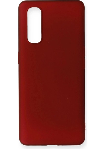 Oppo Find X2 Kılıf First Silikon - Bordo