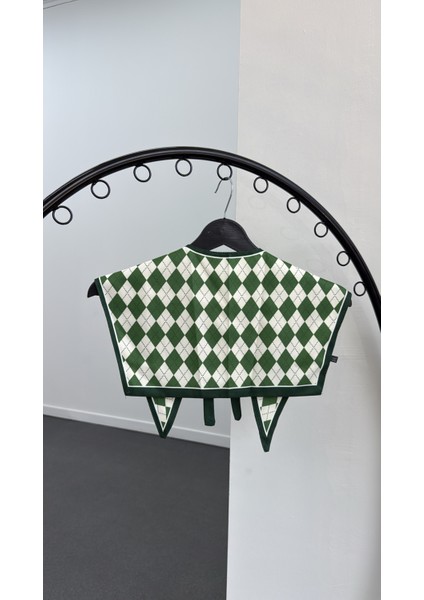 Tulipe Yeşil Desenli Yaka Fular fiyatları