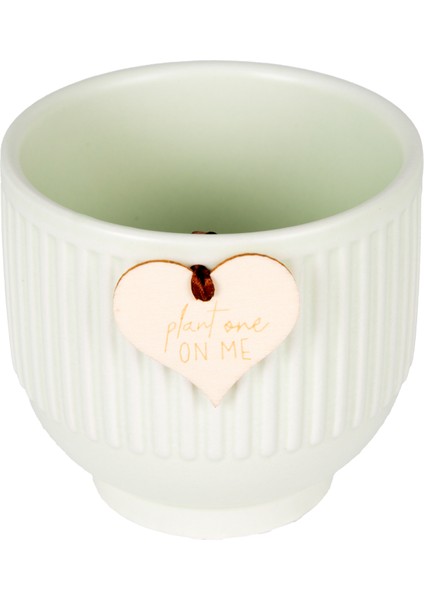 Seramik Saksı Yeşil 10X10.5 Cm. fırsatları