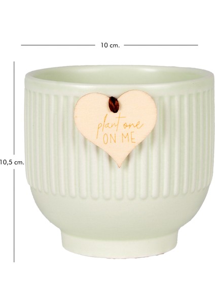 Seramik Saksı Yeşil 10X10.5 Cm. indirimleri