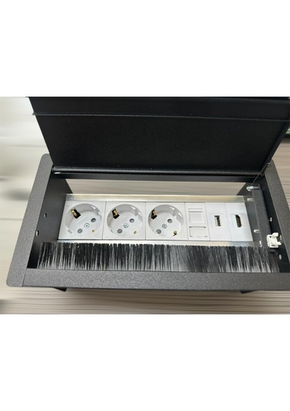 Masa Üstü Priz Kutusu USB HDMI Bas Aç
