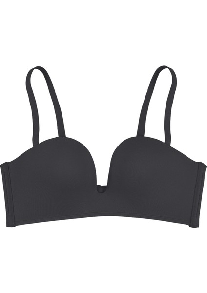 Derin Dekolte Destekli Dikişsiz Sütyen