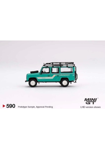 Mini Gt 1/64 Land Rover Defender 110 1985 County Station Wagon Trident Green fiyatları
