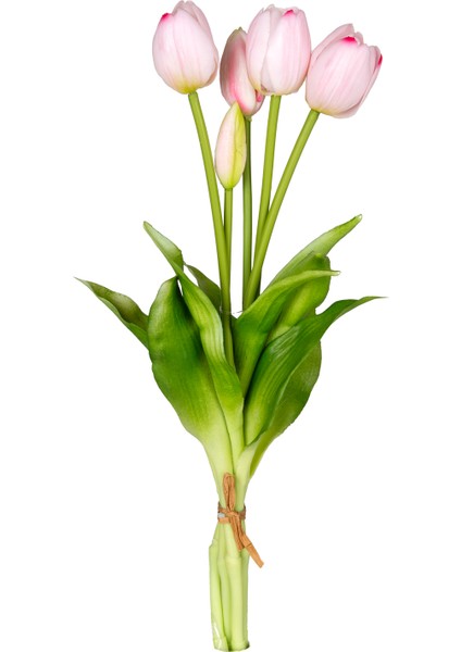 Yapay Lale Islak Dokulu Pembe 40 Cm.