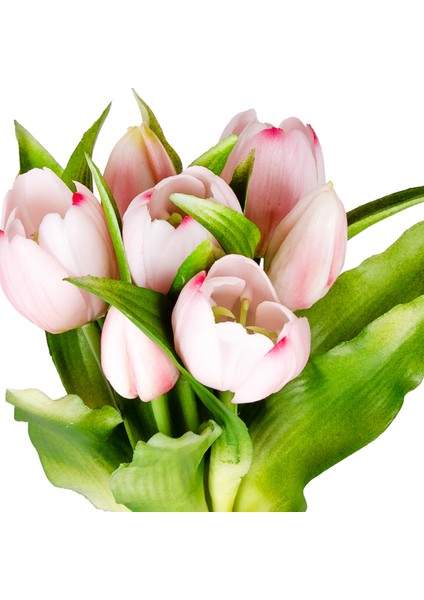 Yapay Lale Islak Dokulu Pembe 26 Cm. fiyatları