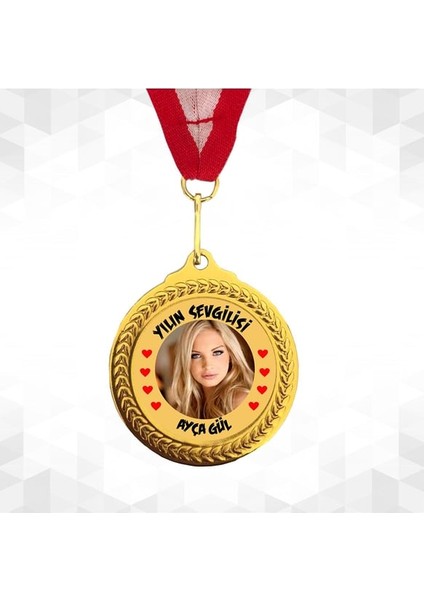 7,3 cm Altın Renk Zeytin Dalı Madalya – Kişiye Özel Yazı Alanlı Ödül Madalyası