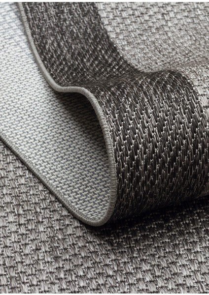 Eko Halı Mono Mno 05 Antrasit Black Hav Toz Vermez Sisal Halı Kolay Temizlenen Halı