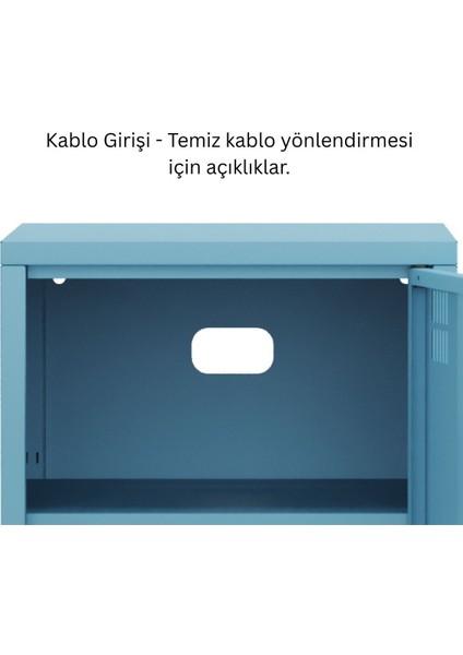Pera Komodin Kapaklı 41,5 x 40 x 64,50 cm - 9 Renk Seçeneği Bulunmaktadır