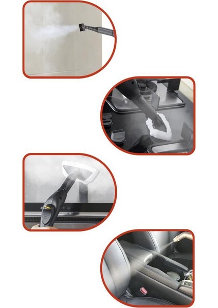 Tsc-01 Siyah Çok Fonksiyonlu Buharlı Temizleyici - Buharlı Temizlik Makinası fırsatları