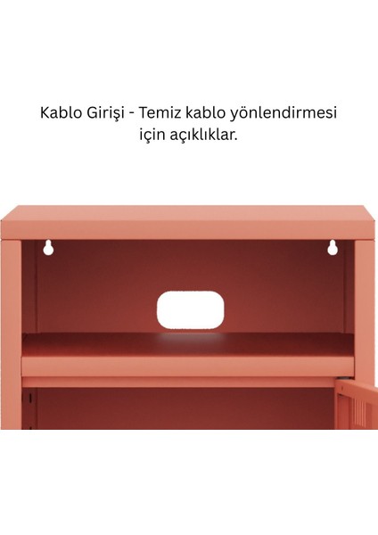 Pera Komodin Açık Raflı 41,5 x 40 x 64,50 cm - 9 Renk Seçeneği Bulunmaktadır