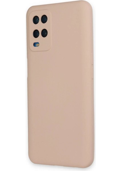 Oppo A54 4g Kılıf Nano Içi Kadife Silikon - Pudra modelleri