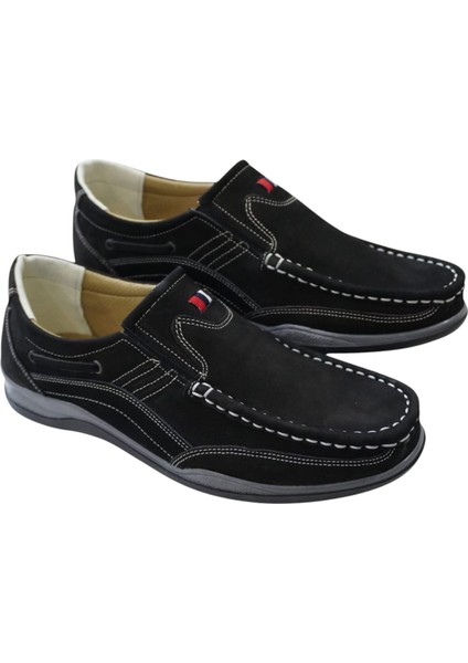Erkek Günlük Ayakkabı –%100 Hakiki Nubuk Deri, Ortopedik Termo Taban, Rahat ve Şık Slip-On Model