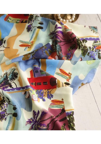 Pamuk Viskon Dökümlü Desenli Kumaş fırsatları