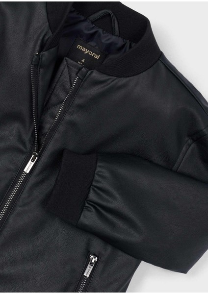 Erkek Çocuk Fermuarlı Deri Ceket fırsatları