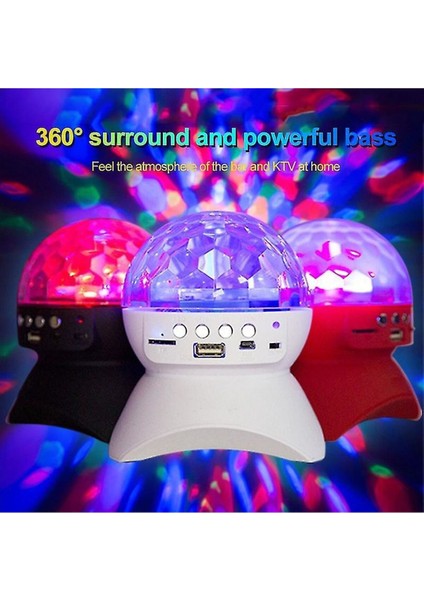 Mavi Işıklı Dönen Disko Topu Bluetooth Mp3 USB Hoparlör fiyatları