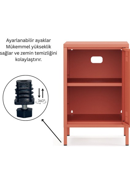 Pera Komodin Kapaklı 41,5 x 40 x 64,50 cm - 9 Renk Seçeneği Bulunmaktadır indirimleri