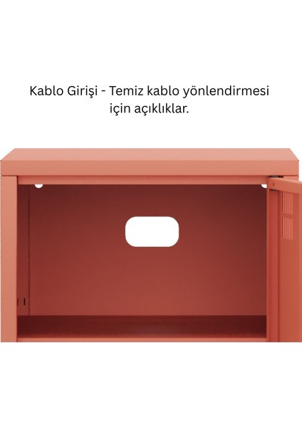 Pera Komodin Kapaklı 41,5 x 40 x 64,50 cm - 9 Renk Seçeneği Bulunmaktadır