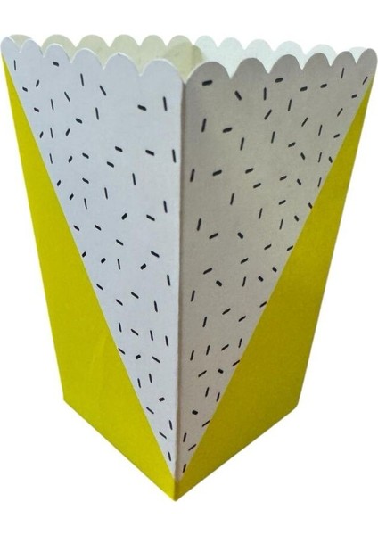 8'li Mısır Kutusu Sarı Çizgili