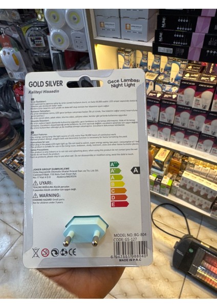 Turkuaz Tavşan Desenli Anahtarlı Gece Lambası Beyaz ve Günışığı Işık indirimleri