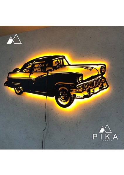 50X100 LED Işıklı Ahşap Duvar Tablosu, Şık ve Modern Dekorasyon Parçası indirimleri