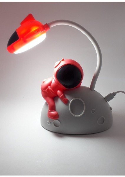 Pembe Uzay Temalı Masa Lambası, Şık ve Eğlenceli Dekorasyon</s> fiyatları