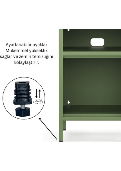 Pera Komodin Açık Raflı 41,5 x 40 x 64,50 cm - 9 Renk Seçeneği Bulunmaktadır indirimleri