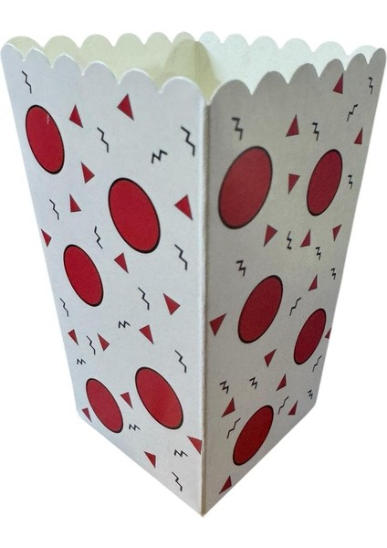 8'li Mısır Kutusu Kırmızı Benekli