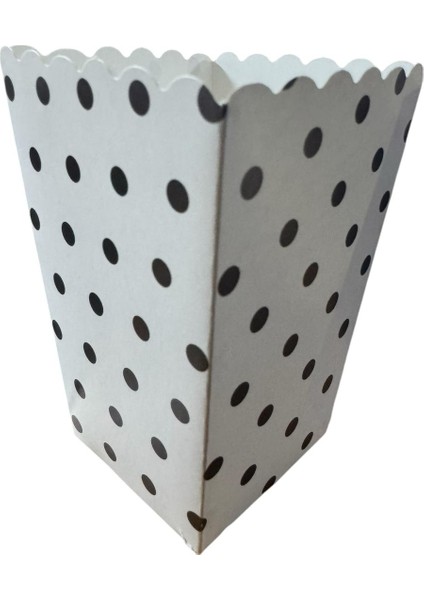 8'li Mısır Kutusu Beyaz Benekli