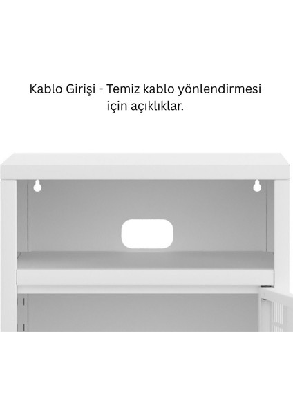 Pera Komodin Açık Raflı 41,5 x 40 x 64,50 cm - 9 Renk Seçeneği Bulunmaktadır