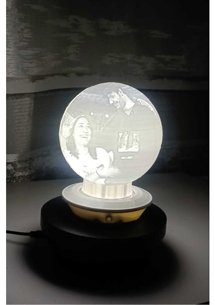 Beyaz Gece Lambası, Şık ve Zarif Tasarım, Rahat ve Huzurlu Atmosfer Sağlar