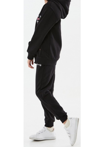 Kız Çocuk This Girl Yazılı Fermuarlı Üç Iplik Şardonlu Eşofman Takımı fiyatları