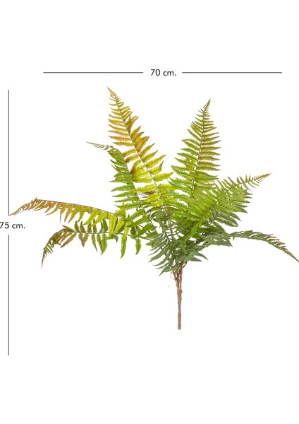 Yapay Bitki Fujer/eğrelti Otu Kızıl/yeşil 75 Cm. fırsatları