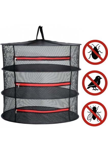 3 Katlı Fermuarlı Meyve Sebze Bitki Kurutma Filesi | Katlanabilir Meyve Sebze Bitki Doğal Kurutma Sepeti fırsatları