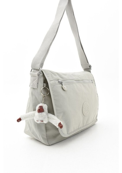 Suya Dayanıklı Unisex Çapraz Askılı Okul ve Omuz Çantası, Gri Renk fırsatları