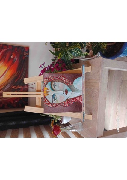 Gelin Köylü Kız Temalı Yağlı Boya Tablo 25*25 fiyatları