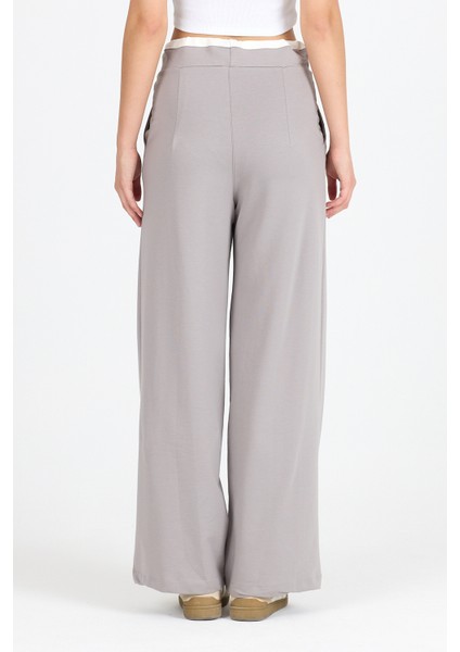 Kadın Kemeri 2 Renk Detaylı Ispanyol Paça Pantolon 5006 fırsatları