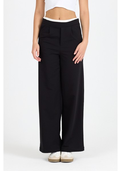 Kadın Kemeri 2 Renk Detaylı Ispanyol Paça Pantolon 5006