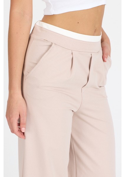 Kadın Kemeri 2 Renk Detaylı Ispanyol Paça Pantolon 5006 modelleri