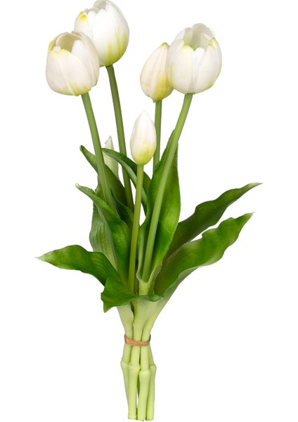 Yapay Lale Islak Dokulu Beyaz 40 Cm. modelleri