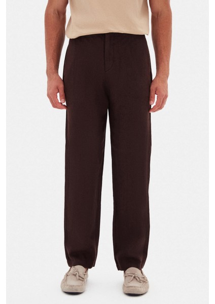 Ds Damat Comfort Fit Kahverengi Jogger Pantolon