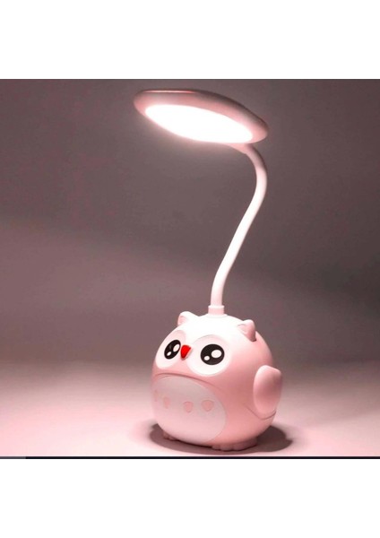 Şirin Pembe Baykuş Masa Işığı, Ortamınıza Tatlılık Katar