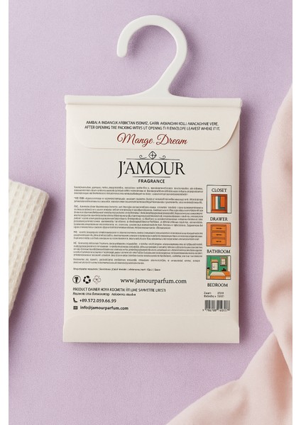Mango Kokulu Askılı Dolap ve Çekmece Kokusu 5'li Paket Etkileyici Tropikal Koku modelleri