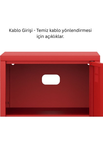 Pera Komodin Kapaklı 41,5 x 40 x 64,50 cm - 9 Renk Seçeneği Bulunmaktadır