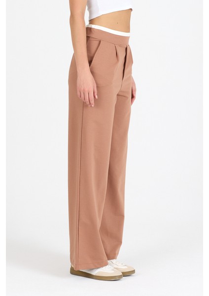 Kadın Kemeri 2 Renk Detaylı Ispanyol Paça Pantolon 5006 fırsatları