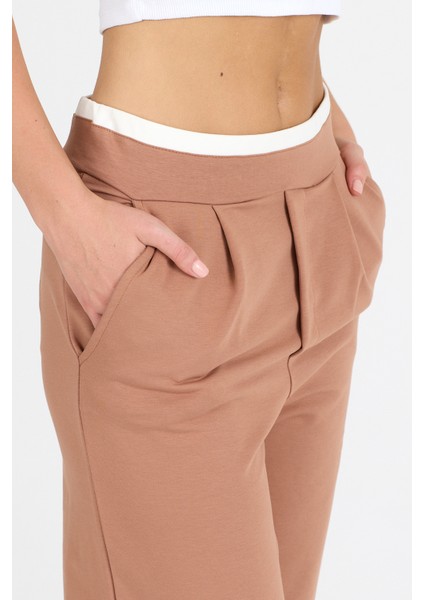 Kadın Kemeri 2 Renk Detaylı Ispanyol Paça Pantolon 5006 indirimleri
