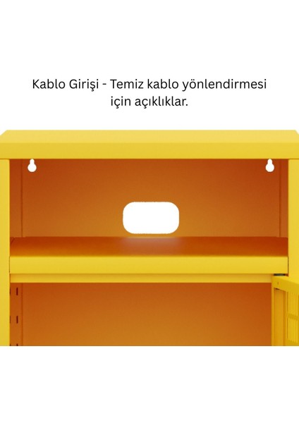 Pera Komodin Açık Raflı 41,5 x 40 x 64,50 cm - 9 Renk Seçeneği Bulunmaktadır
