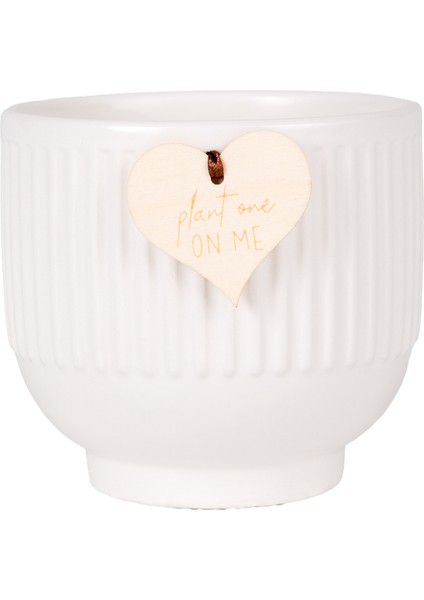 Seramik Saksı Beyaz 10X10.5 Cm. fırsatları