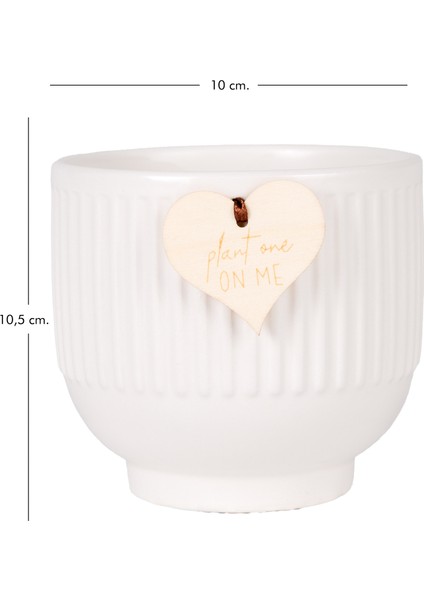 Seramik Saksı Beyaz 10X10.5 Cm. indirimleri